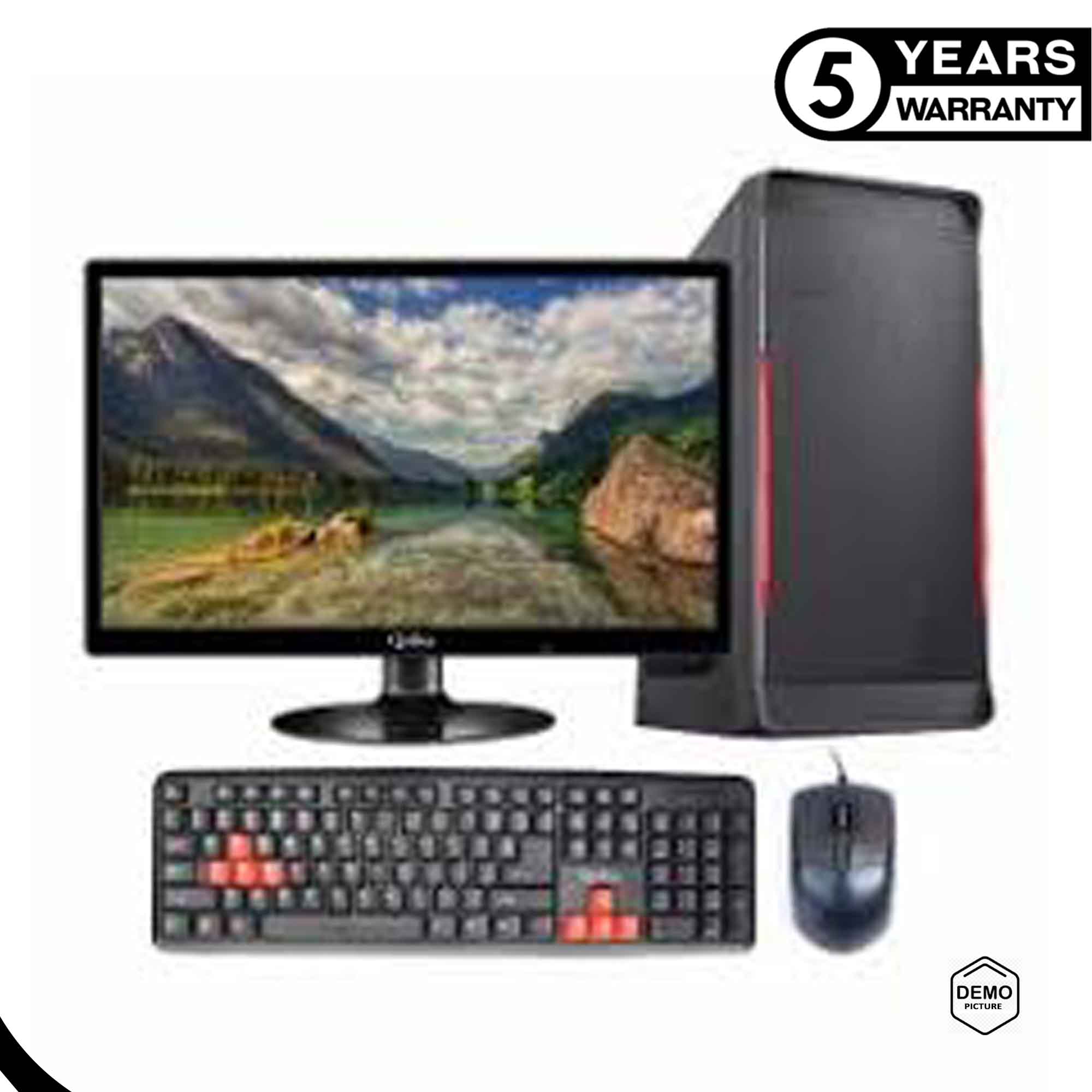 2025 Full New Desktop Computer Intel Core i5 RAM 8GB SSD 120GB HDD 500GB Graphics 2GB Built in Gaming PC Win 11 64 Bit And 17/ 19/ 22 inch Monitor